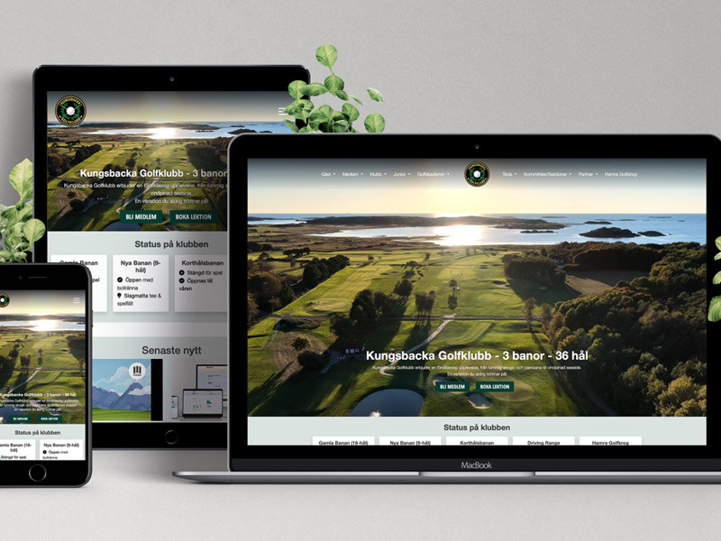Ny hemsida till Kungsbacka GK